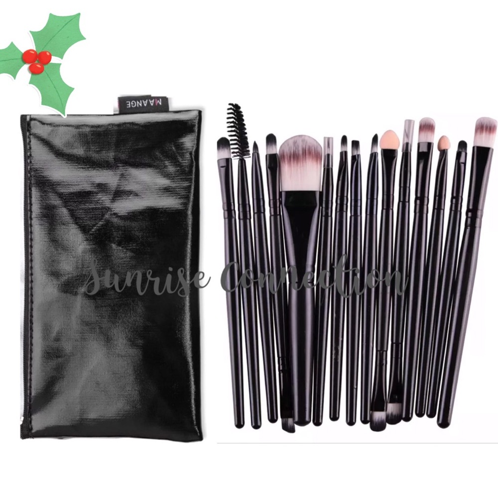 15pc w/Travel Bag Makeup Brush Set - Picture 7 of 7